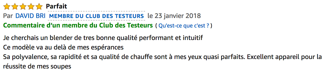 commentaire Master Cook Senya