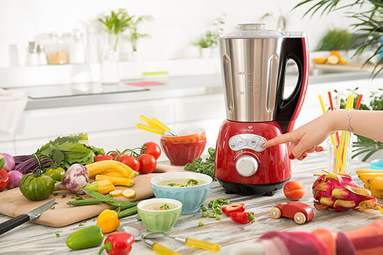 Senya Blender Chauffant Inox Cook & Ice, Mixeur Soupe Veloutée